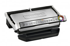 Elektrický Optigrill XL (GC722) s vysokým výkonom vďaka doskám z liateho hliníka má nepriľnavý povrch a 9 programov grilovania. Grilovať s ním možno po celý rok (TEFAL)