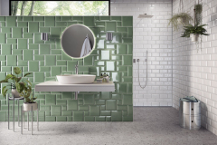 Kolekcia Metro Flair s fazetovým okrajmi je inšpirovaná historickými stanicami parížskeho metra. Vyrába Villeroy & Boch, kúpite v kúpeľňových štúdiách Ptáček