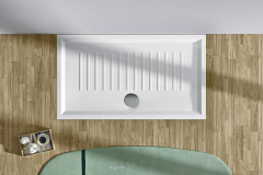 Keramická sprchová vanička Verso, špeciálna protišmyková úprava, 140 × 80 cm, Catalano, www.kvalitnytovar.sk