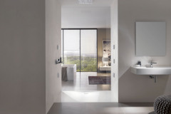 Sprchová vanička FloorSide,smaltovaná titanová oceľ, 150 × 90 cm,Bette, www.mybath.sk