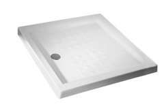 Keramická sprchová vanička Italia, stopercentná tvarová stálosť, odolnosť proti poškriabaniu, protišmyková úprava Antislip, ľahká údržba a neobmedzená životnosť, 800 × 800 mm, Jika, www.jika.sk